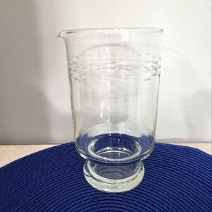 1960's Vintage Etched Crystal Cocktail/Martini Pitcher